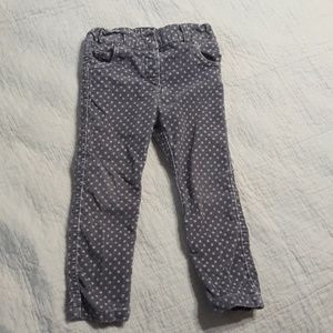 TU corduroy polka dot pants 2-3